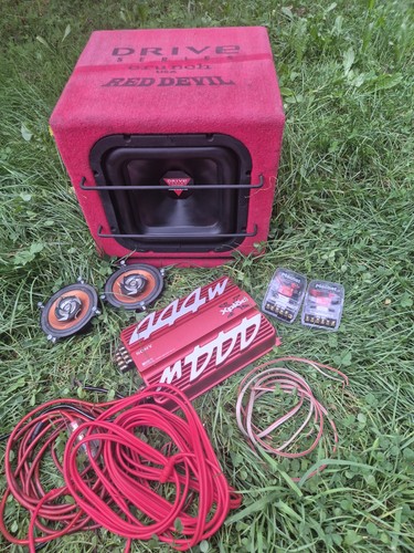 Car hifi set crunch red - crunch,